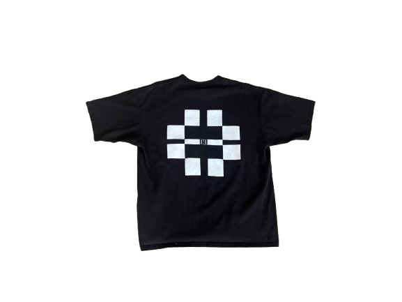 Black Essentials Tee Back